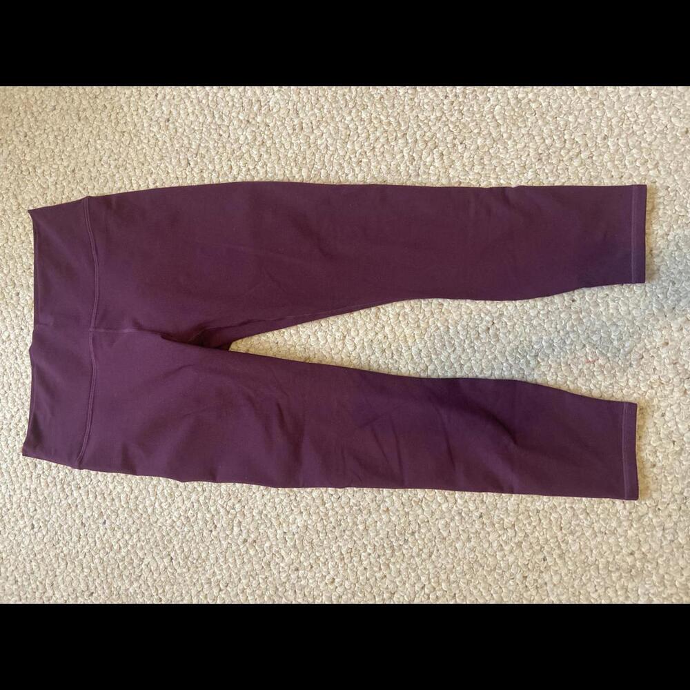 Fabletics PowerHold Leggings - Women's Activewear - Dark Purple - Size L